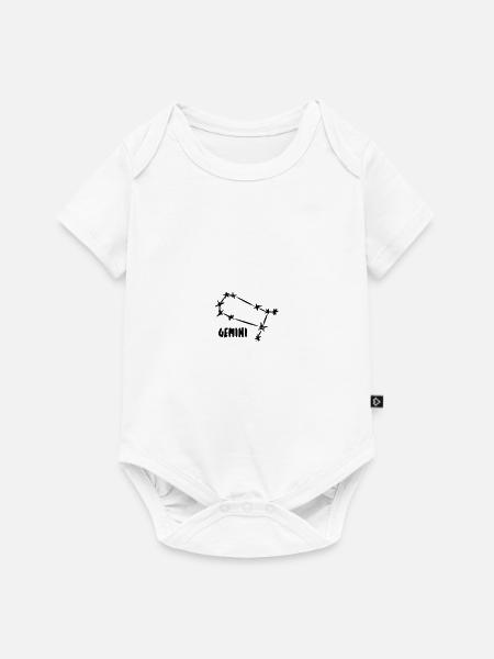 Zwilling Sternbild Sternzeichen Astrologie - Baby Premium Kurzarmbody - Weiß