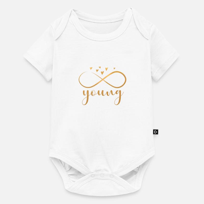 forever young in gold - Body à manches courtes Premium Bébé - blanc