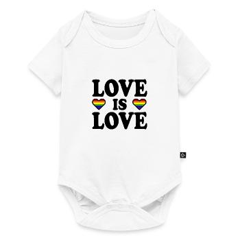 Love is love - Baby Premium short-sleeve bodysuit - white - Front