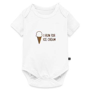 to run - Baby Premium short-sleeve bodysuit - white - Front