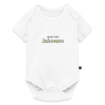 Du bist mein Lieblingsmensch - Baby Premium Kurzarmbody - Weiß - Vorne