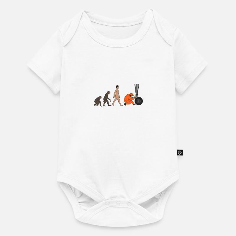 Evolution du mécanicien d'aéronef - Body à manches courtes Premium Bébé - blanc