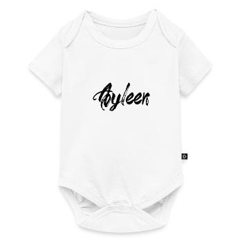 Ayleen - Baby Premium Kurzarmbody - Weiß - Vorne