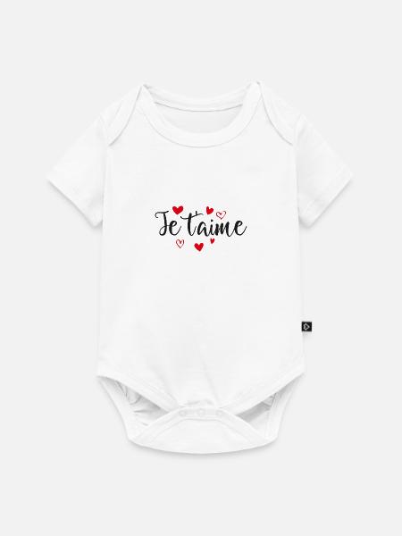 Je t'aime - Baby Premium Kurzarmbody - Weiß
