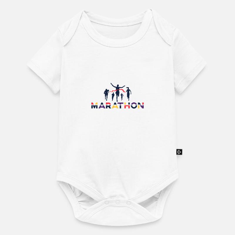 Marathon - Body à manches courtes Premium Bébé - blanc