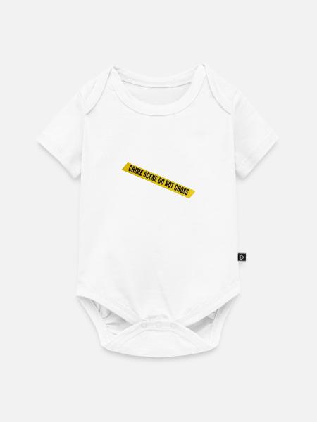 Crime scene police - Baby Premium Kurzarmbody - Weiß