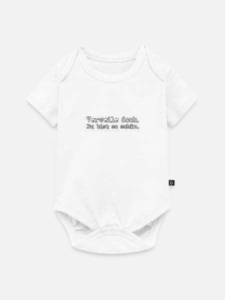 Verweile doch Du bist so scho n invers Glanz V - Baby Premium Kurzarmbody - Weiß
