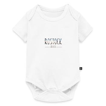 Rostock Beach - Baby Premium Kurzarmbody - Weiß - Vorne