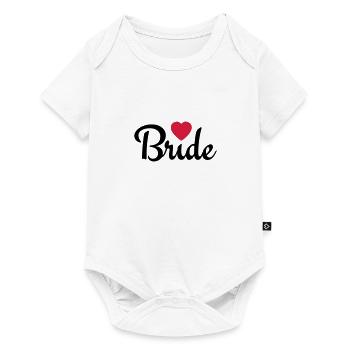 bride with heart 2c - Baby Premium short-sleeve bodysuit - white - Front