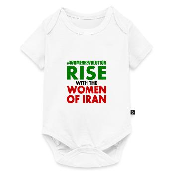 Rise with the women of iran - Body à manches courtes Premium Bébé - blanc - Devant