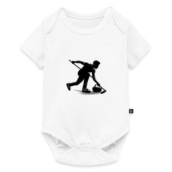 Contour du curling - Body à manches courtes Premium Bébé - blanc - Devant