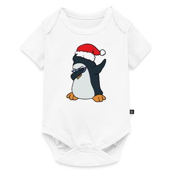 Christmas Dabbing Dab Penguin - Baby Premium short-sleeve bodysuit - white - Front