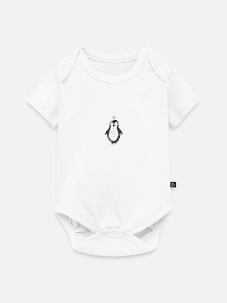 Pinguin - Baby Premium Kurzarmbody - Weiß