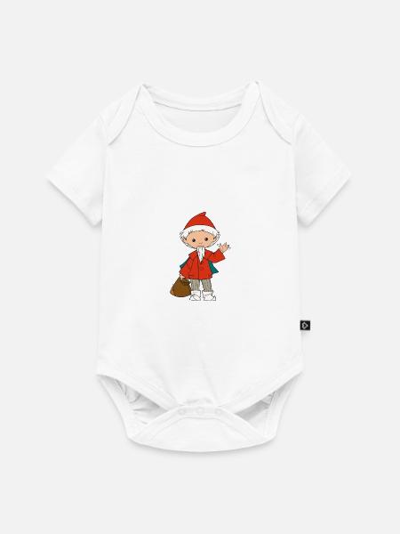 Sandmännchen winkt - Baby Premium Kurzarmbody - Weiß