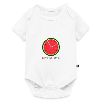 summer time - watermelon time - Baby Premium short-sleeve bodysuit - white - Front