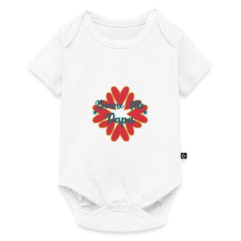 PAPA. FÊTE DES PÈRES. BONNE FÊTE PAPA. BONNE FÊTE - Body à manches courtes Premium Bébé - blanc - Devant