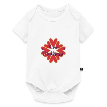 MAÎTRESSE. MAITRE. MERCI. MERCI MAÎTRESSE. ECOLE - Body à manches courtes Premium Bébé - blanc - Devant