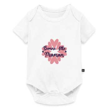 FÊTE DES MÈRES. BONNE FÊTE MAMAN. MAMAN. FÊTE - Body à manches courtes Premium Bébé - blanc - Devant
