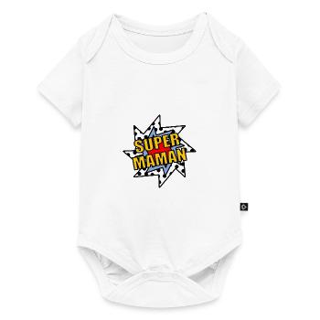 PAPA. FÊTE DES PÈRES. BONNE FÊTE PAPA. BONNE FÊTE - Body à manches courtes Premium Bébé - blanc - Devant