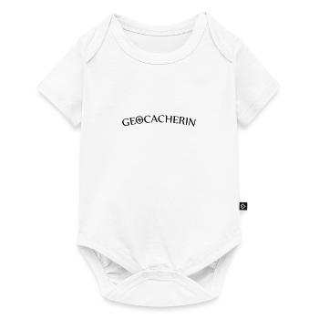 Geocacherin - Baby Premium Kurzarmbody - Weiß - Vorne