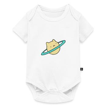 Cat In Space 'CATURN' T-Shirt Cat In Space - Baby Premium short-sleeve bodysuit - white - Front