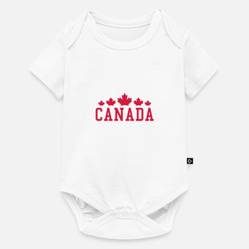 Érable du Canada - Body à manches courtes Premium Bébé - blanc