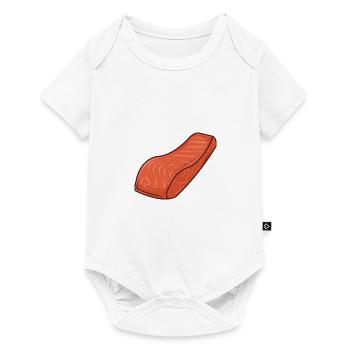Salmon - Baby Premium short-sleeve bodysuit - white - Front