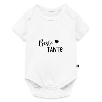 Beste Tante Geschenkidee - Baby Premium Kurzarmbody - Weiß - Vorne
