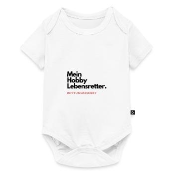 Mein Hobby Lebensretter. Rettungsdienst. - Baby Premium Kurzarmbody - Weiß - Vorne