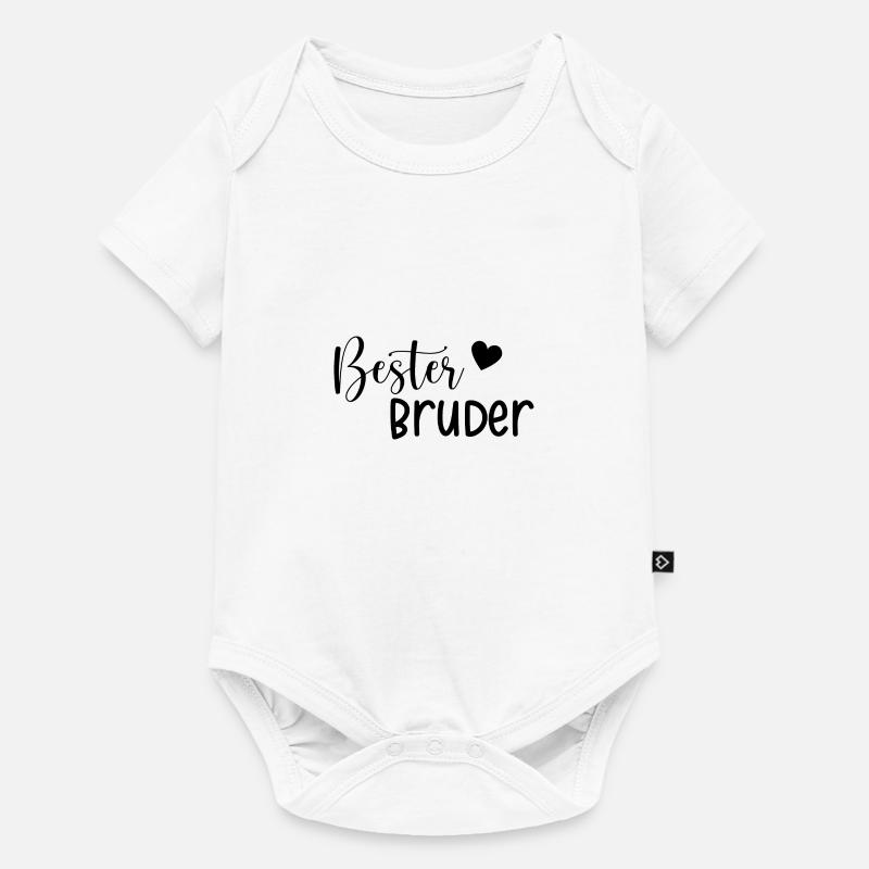 Bester Bruder Geschenkidee - Baby Premium Kurzarmbody - Weiß