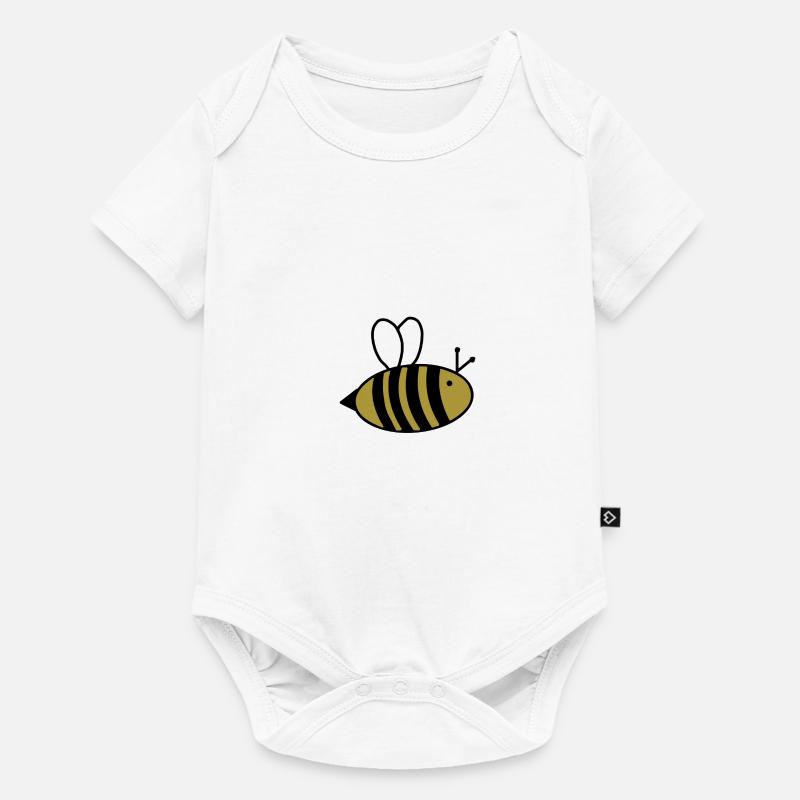 bee - Baby Premium short-sleeve bodysuit - white