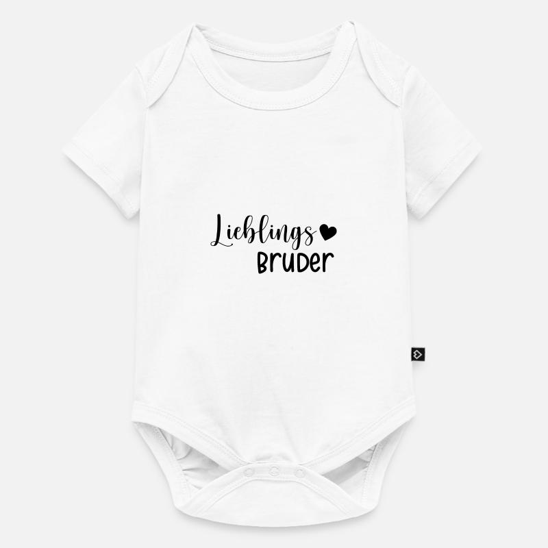 Lieblings Bruder Geschenkidee - Baby Premium Kurzarmbody - Weiß