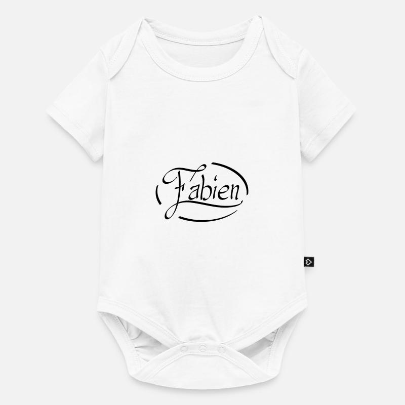 Fabien - Body à manches courtes Premium Bébé - blanc