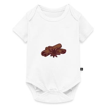 Café à la cannelle et à l'anis - Body à manches courtes Premium Bébé - blanc - Devant