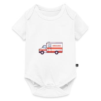 Medic Ambulance Art - Baby Premium short-sleeve bodysuit - white - Front