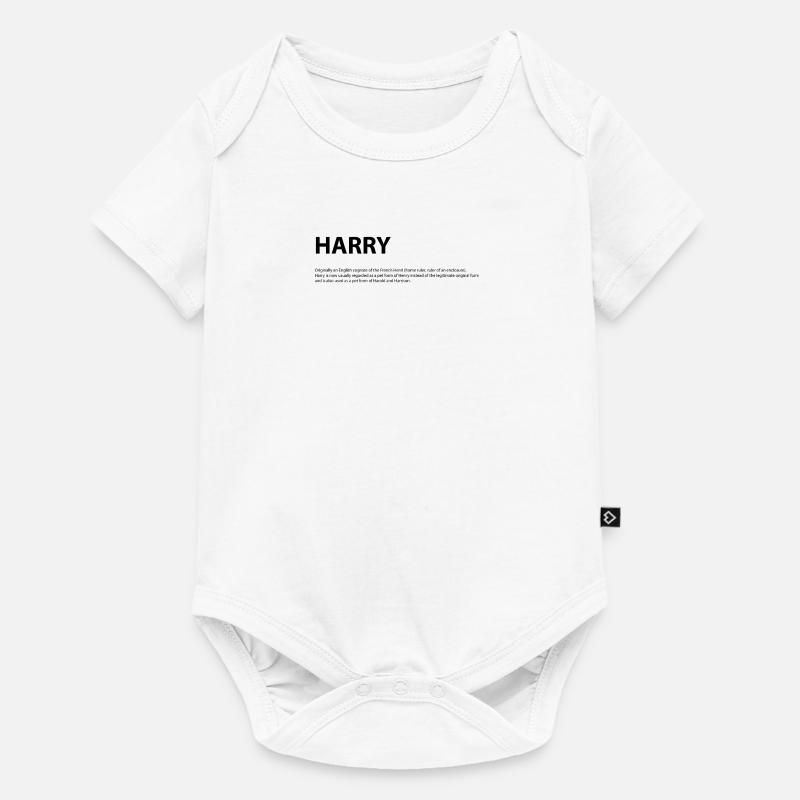 Name Harry Gift idea - Baby Premium short-sleeve bodysuit - white