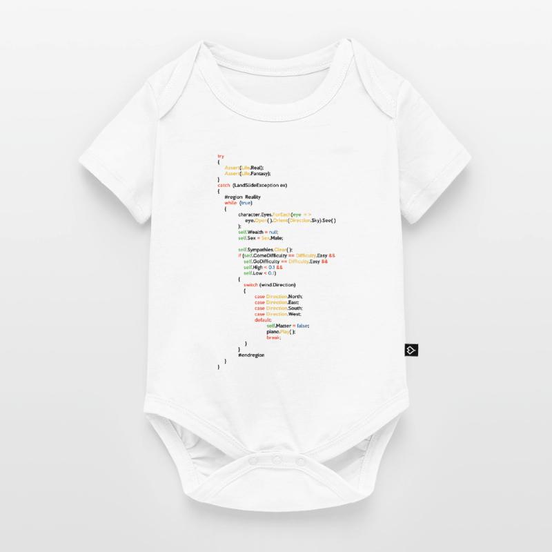 Coder Coding Software Developer Programmer Nerd Ge Baby Premium Kurzarmbody