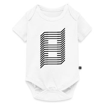 Numéro unique 8 - Body à manches courtes Premium Bébé - blanc - Devant