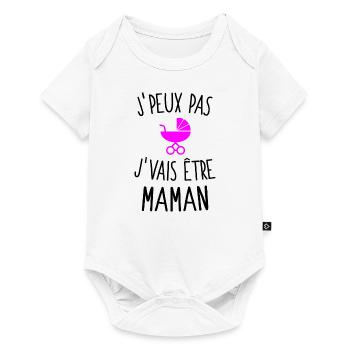 J'peux pas j'vais être maman - Body à manches courtes Premium Bébé - blanc - Devant