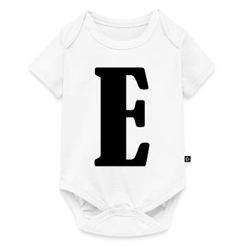 E - Baby Premium Kurzarmbody - Weiß - Vorne