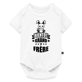 bientôt grand frère - Body à manches courtes Premium Bébé - blanc - Devant