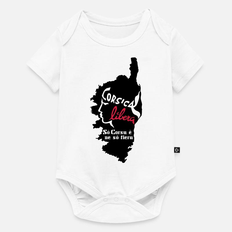 CORSE - CORSICA - Body à manches courtes Premium Bébé - blanc