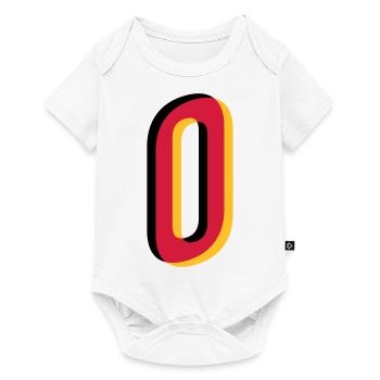 0 Number Germany Jersey Number black red gold - Baby Premium short-sleeve bodysuit - white - Front