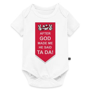 after god made me - Baby Premium short-sleeve bodysuit - white - Front