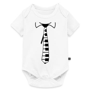 Suit Tie Piano Instrument Keys Music Fun - Baby Premium short-sleeve bodysuit - white - Front