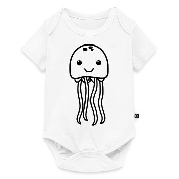 Jellyfish - Baby Premium short-sleeve bodysuit - white - Front