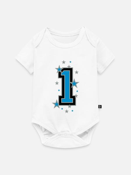 The number 1 - Baby Premium short-sleeve bodysuit - white