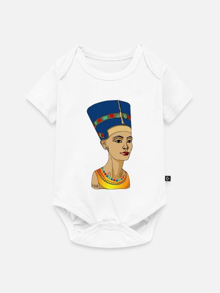 Nofretete  - Baby Premium Kurzarmbody - Weiß