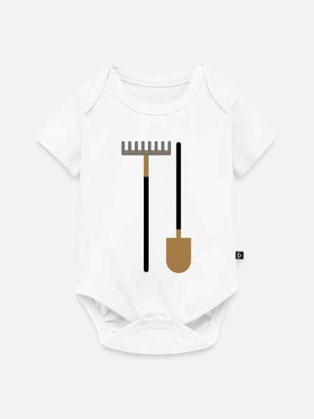 Gartengeraete - Baby Premium Kurzarmbody - Weiß
