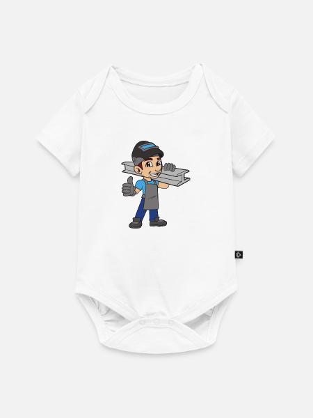 Schweißer Metallbauer - Baby Premium Kurzarmbody - Weiß